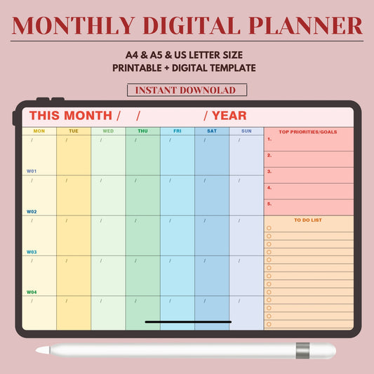 Monthly Digital Planner